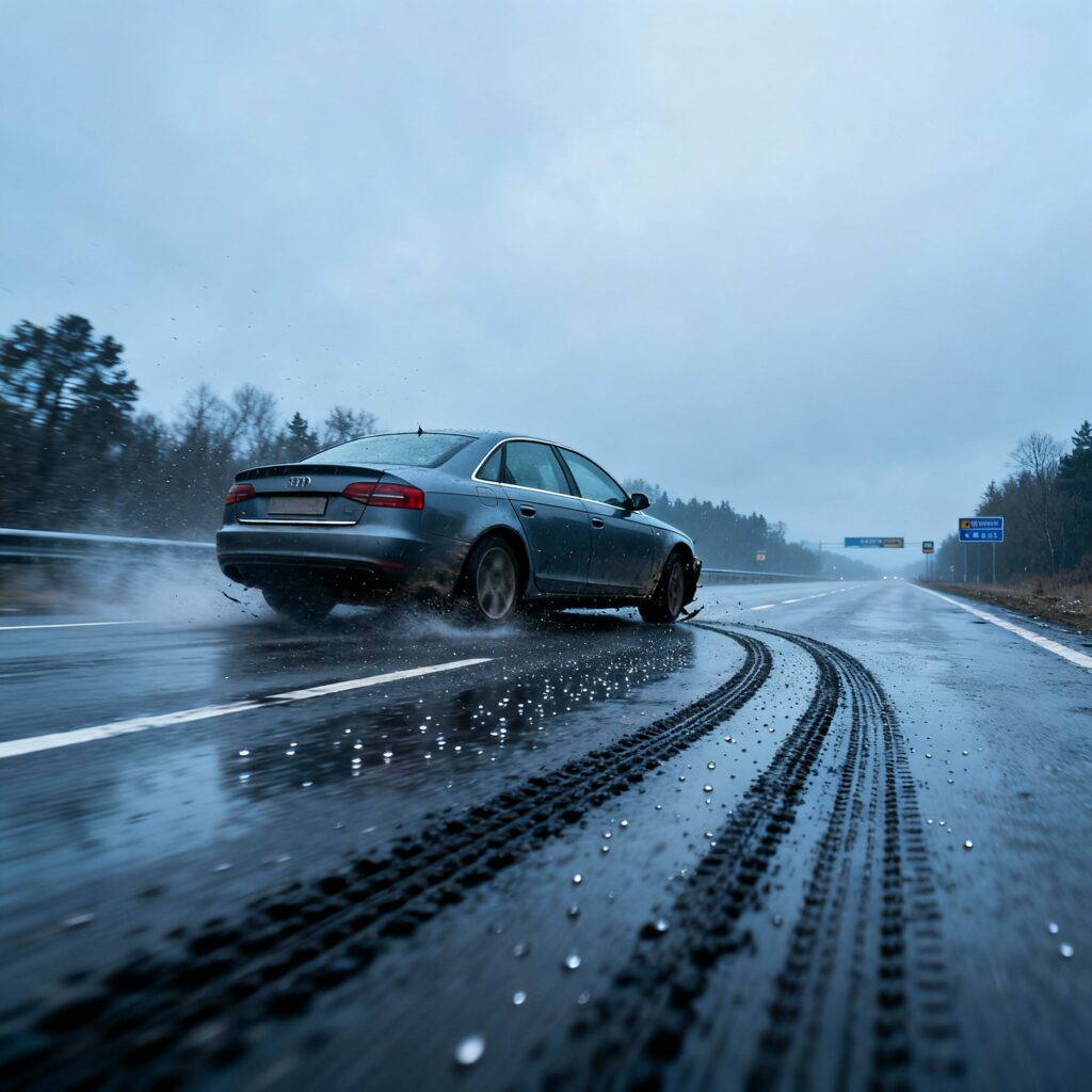 Auto belandt in sloot door gladheid in weert