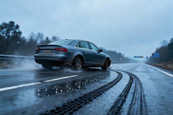 Auto belandt in sloot door gladheid in weert