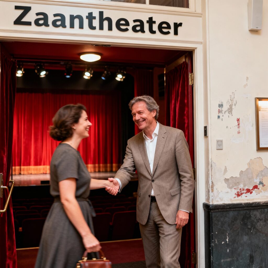 Frans schippers neemt afscheid als portier van het zaantheater