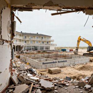 Hotel kennemerduin in wijk aan zee transformeert naar slooppuin, opbouw residence kennemerduin staat voor de deur
