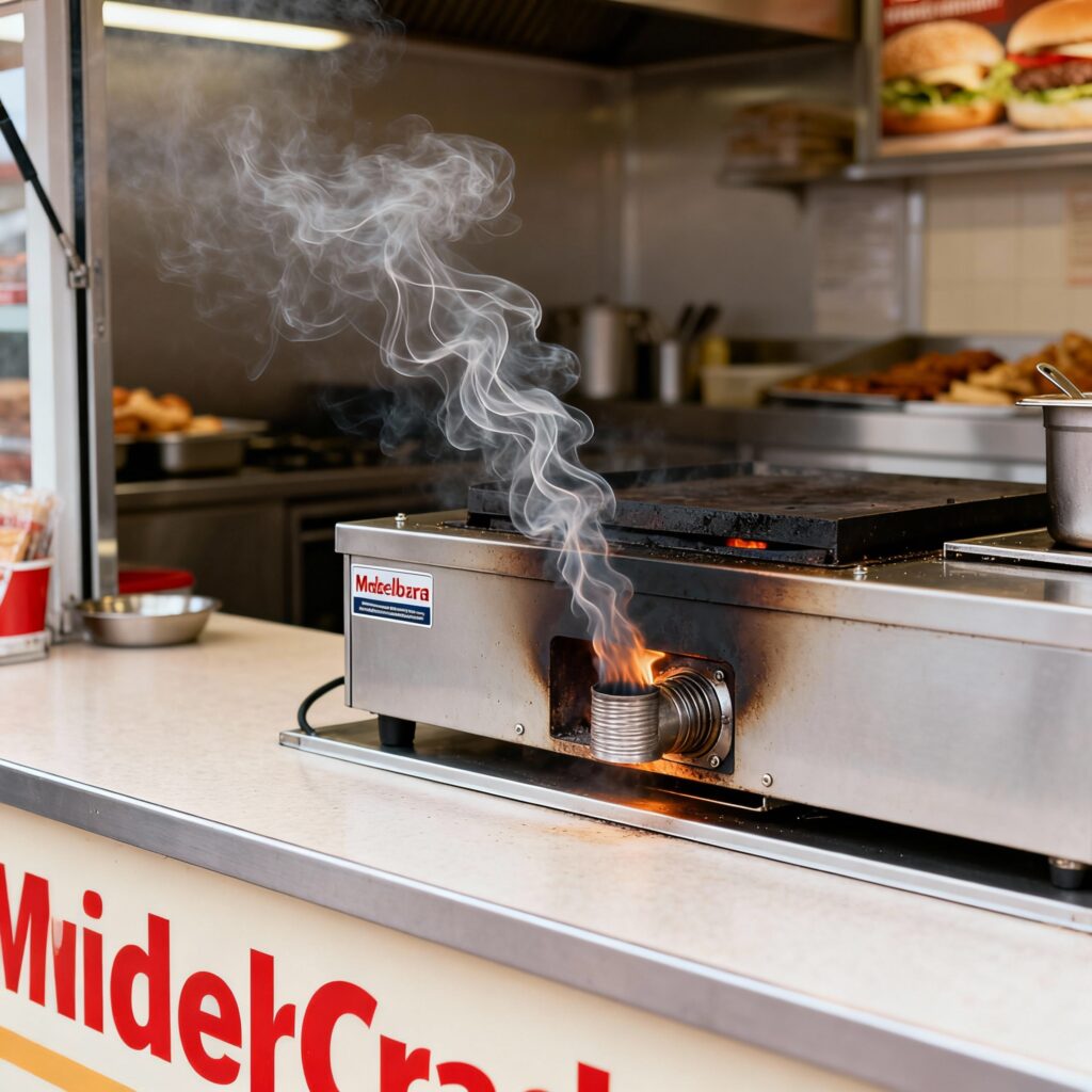 Brand in snackbar in noordwijk zorgt voor flinke rookontwikkeling