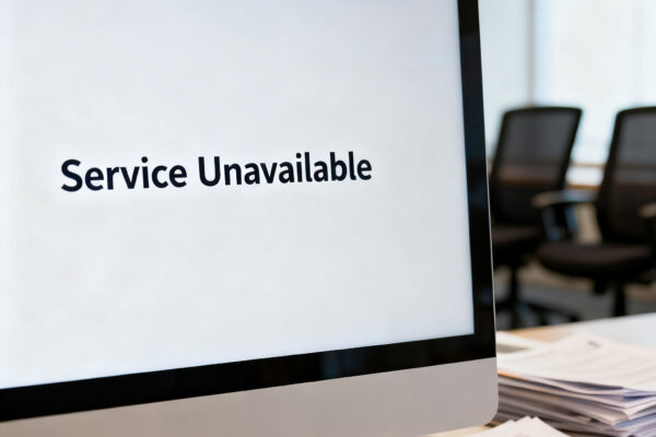 Server tijdelijk buiten gebruik door onderhoud