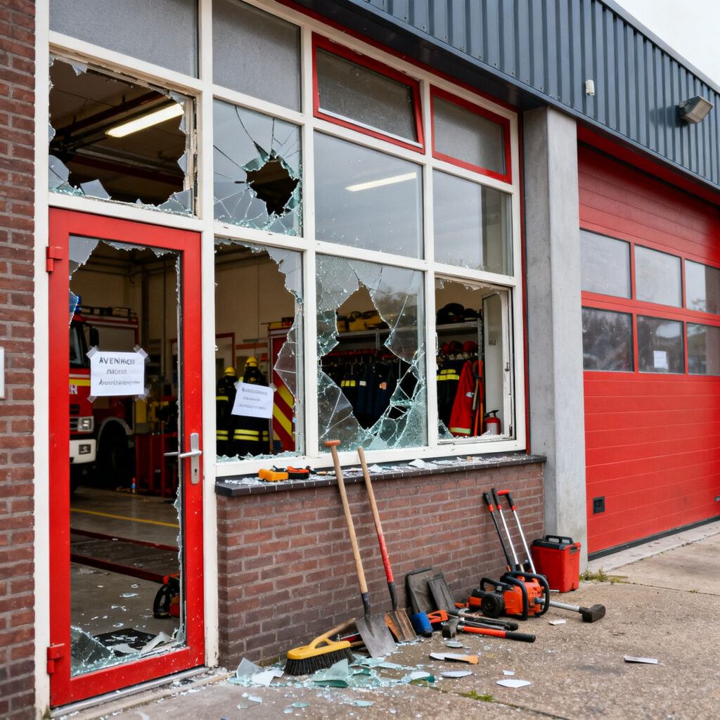 Gerichte inbraak bij brandweerkazerne in avenhorn: gereedschap binnen enkele minuten gestolen
