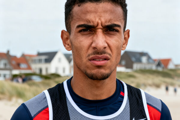 Altijd aanwezig in egmond, maar atleet choukoud heeft een hekel aan kou