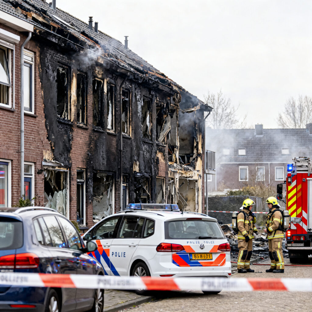 Dijk en waarder jongen vervolgd na explosie en brand in wooncomplex heerhugowaard