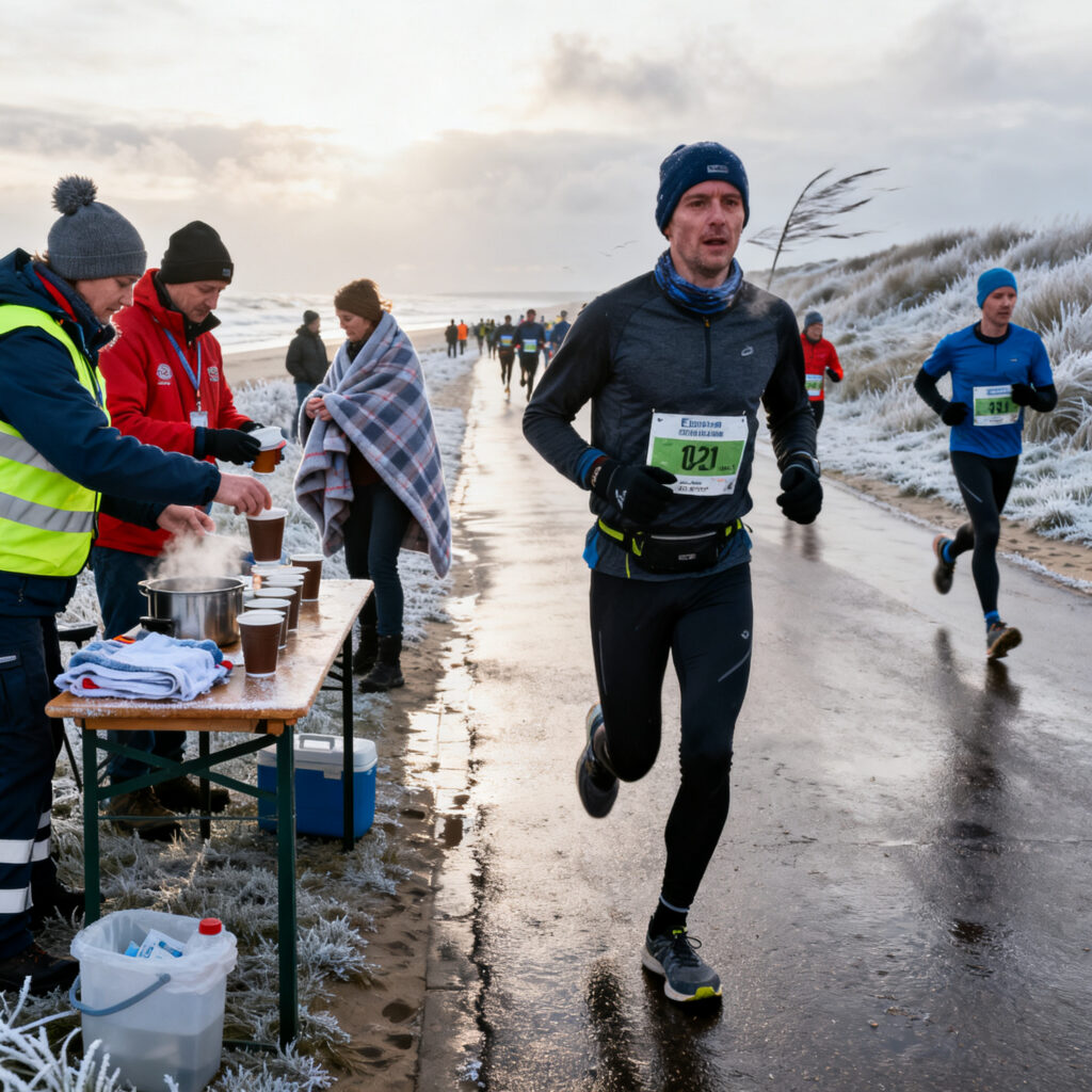 Organisatie neemt maatregelen tegen kou tijdens egmond halve marathon