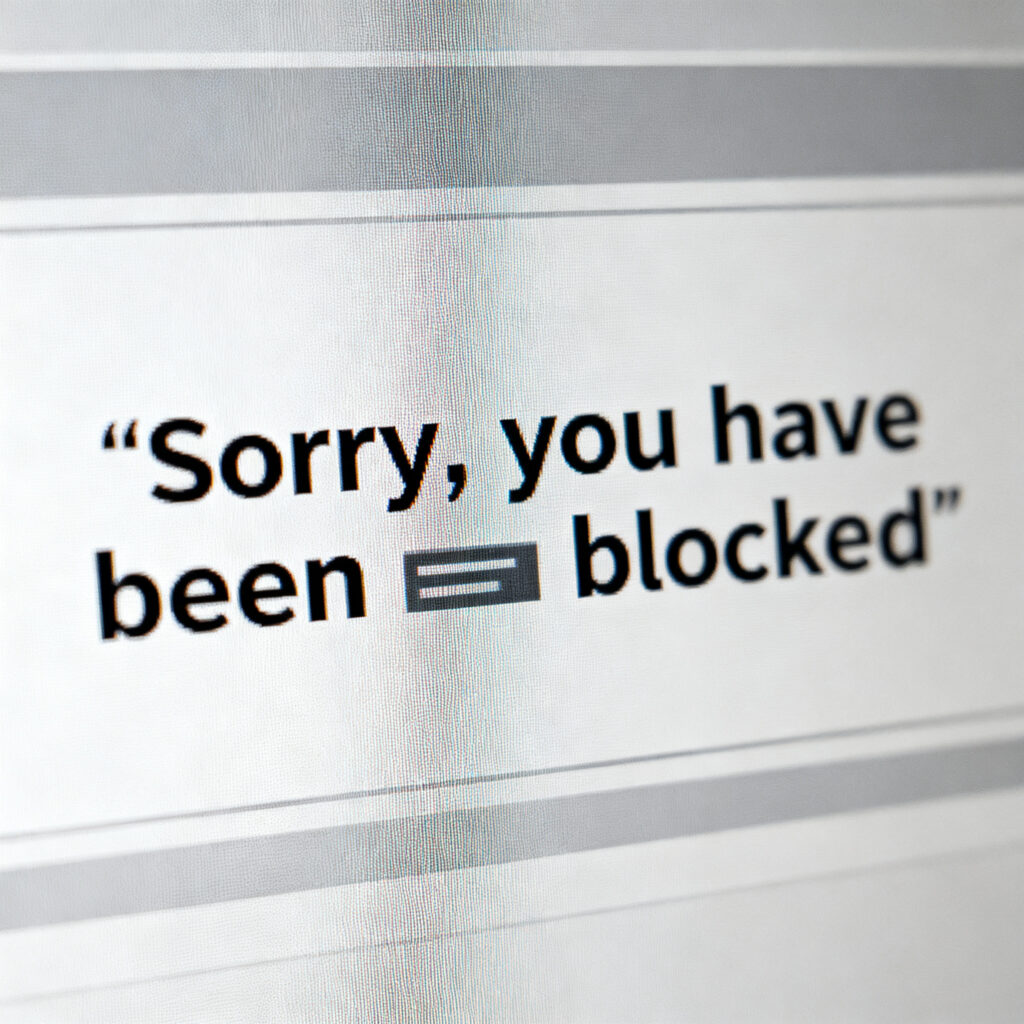 Sorry, je bent geblokkeerd