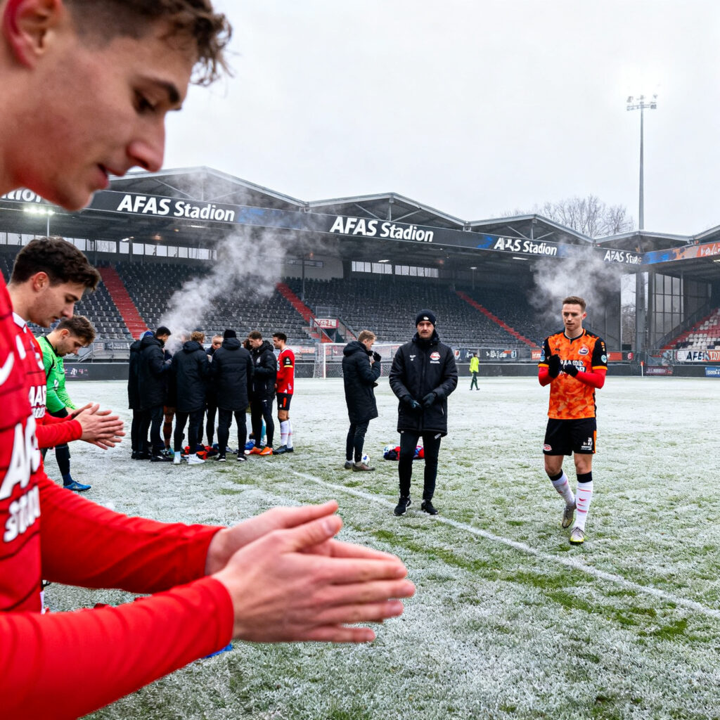 Az en fc volendam hervatten tweede seizoenshelft in koud alkmaar