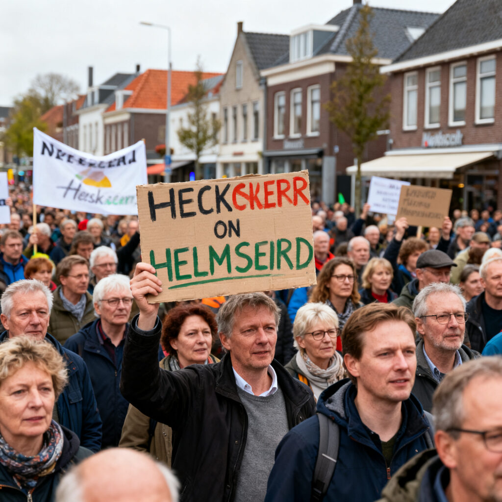 Derde anti-azcprotest gepland in heemskerk: demonstratie tegen gemeentebeslissingen