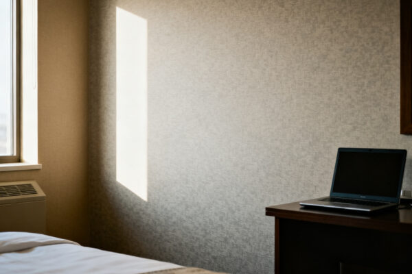 Joost pollmann over vluchten naar anonieme hotels: ‘geef mij maar gewoon bloemetjesbehang’