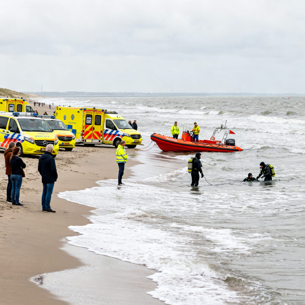 Persoon vermist bij strand van ijmuiden, vele hulpdiensten ingezet