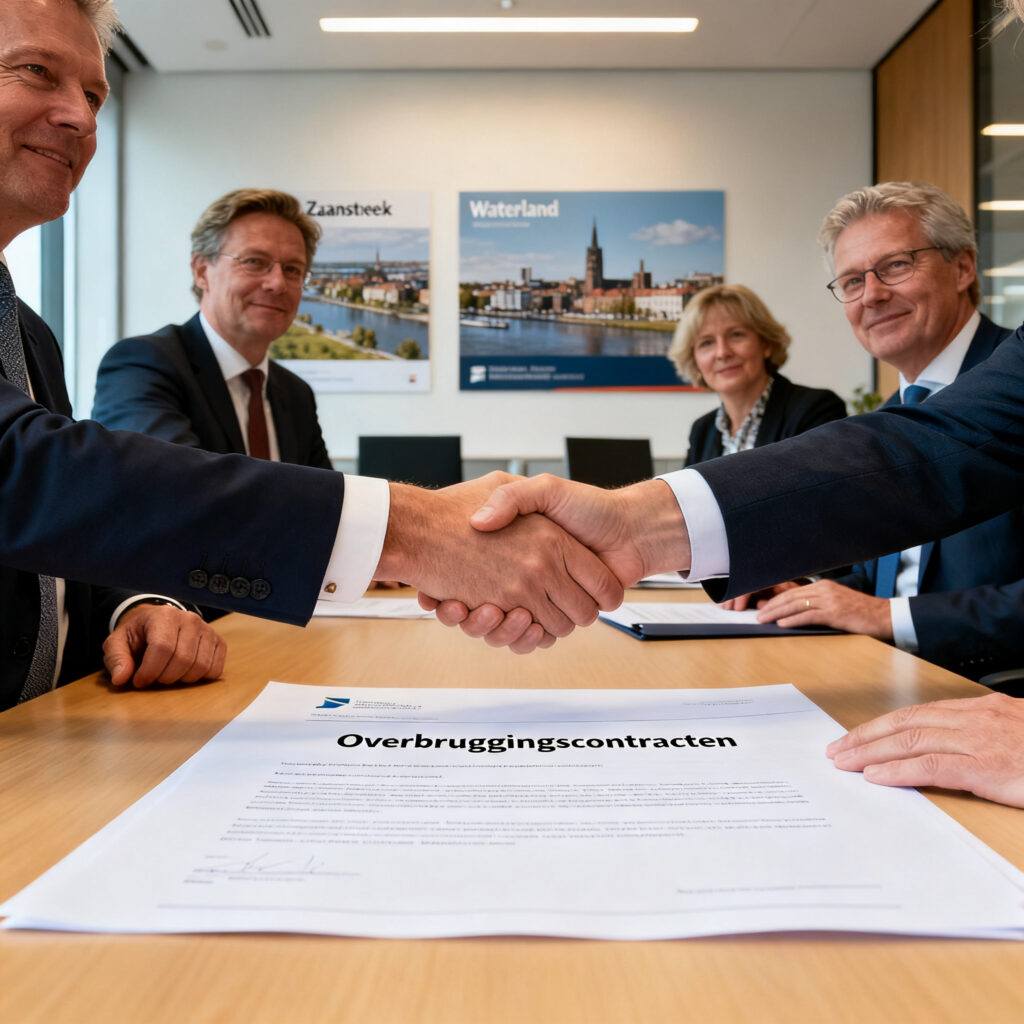 Gemeenten in zaanstreek en waterland sluiten overbruggingscontracten