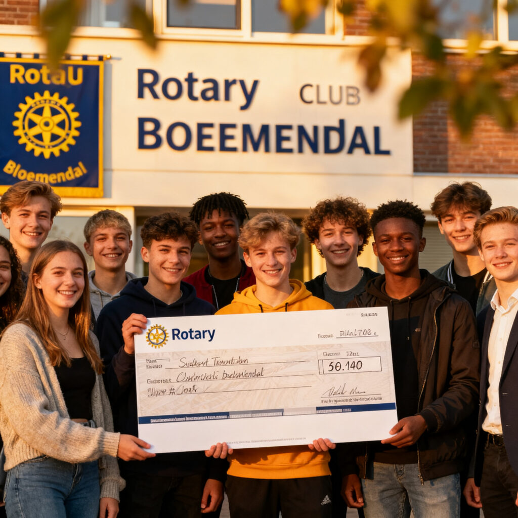 Rotary club bloemendaal zamelt meer dan 3000 euro in voor jongeren met beperkte onderwijskansen