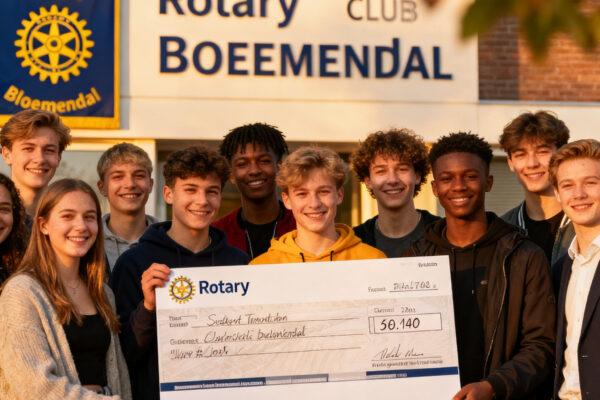 Rotary club bloemendaal zamelt meer dan 3000 euro in voor jongeren met beperkte onderwijskansen