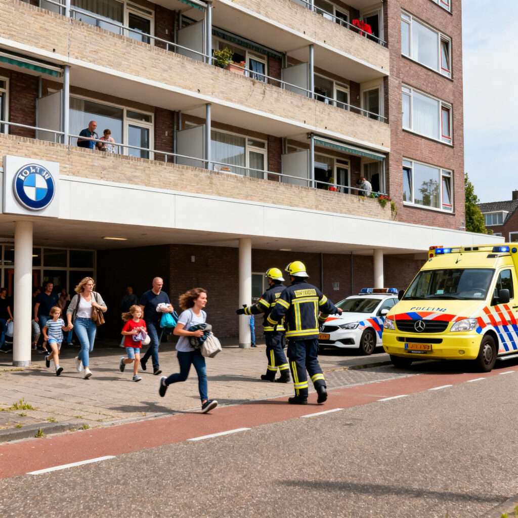 Brand in portiekwoning leidt tot snelle evacuatie in rotterdam