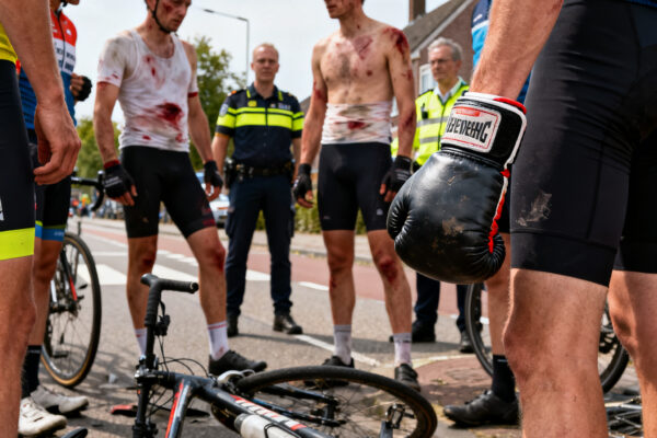 Fietsers mishandeld in beverwijk, mogelijk met boksbeugel