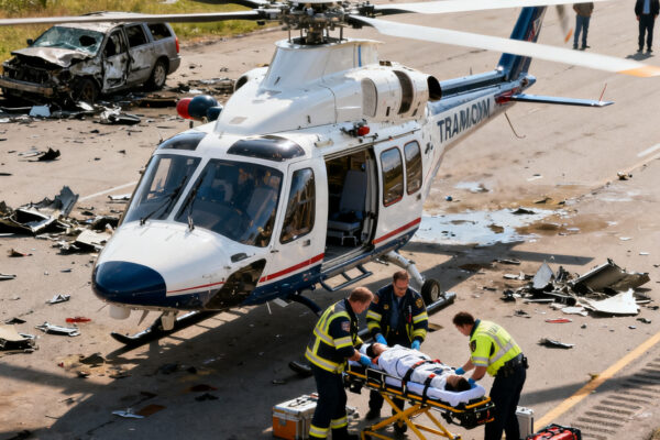 Traumahelikopter ingezet na ongeval op bouwterrein in lelystad