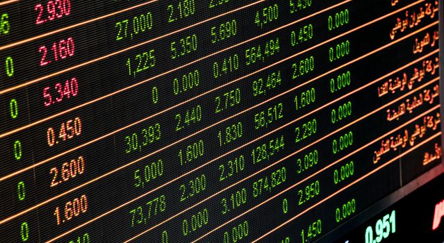 Beurskoers AMX bedrijven vandaag op scherm met Amsterdamse midcap-index en koersgrafieken